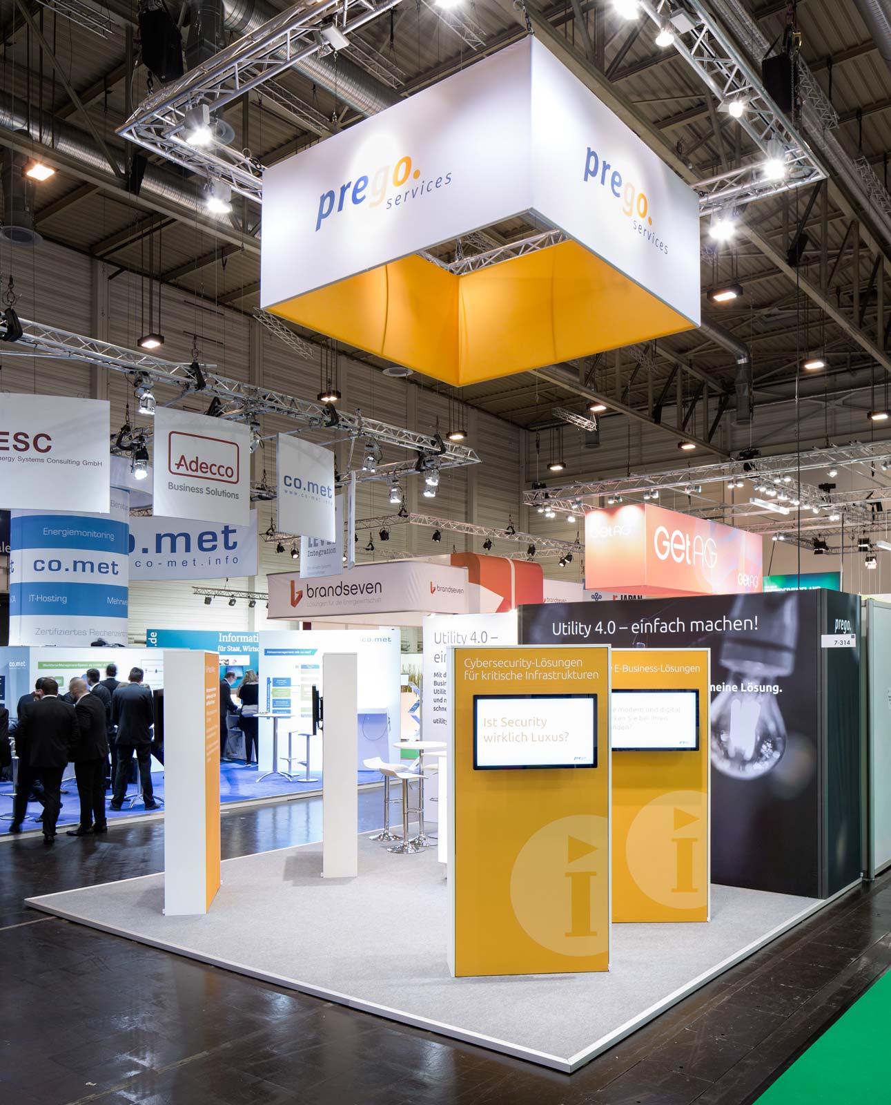 Messestand von Prego Service