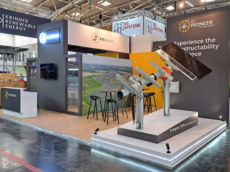 Messestand von FTCSolar, München