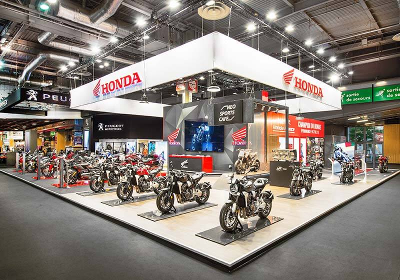 Messestand Von Honda