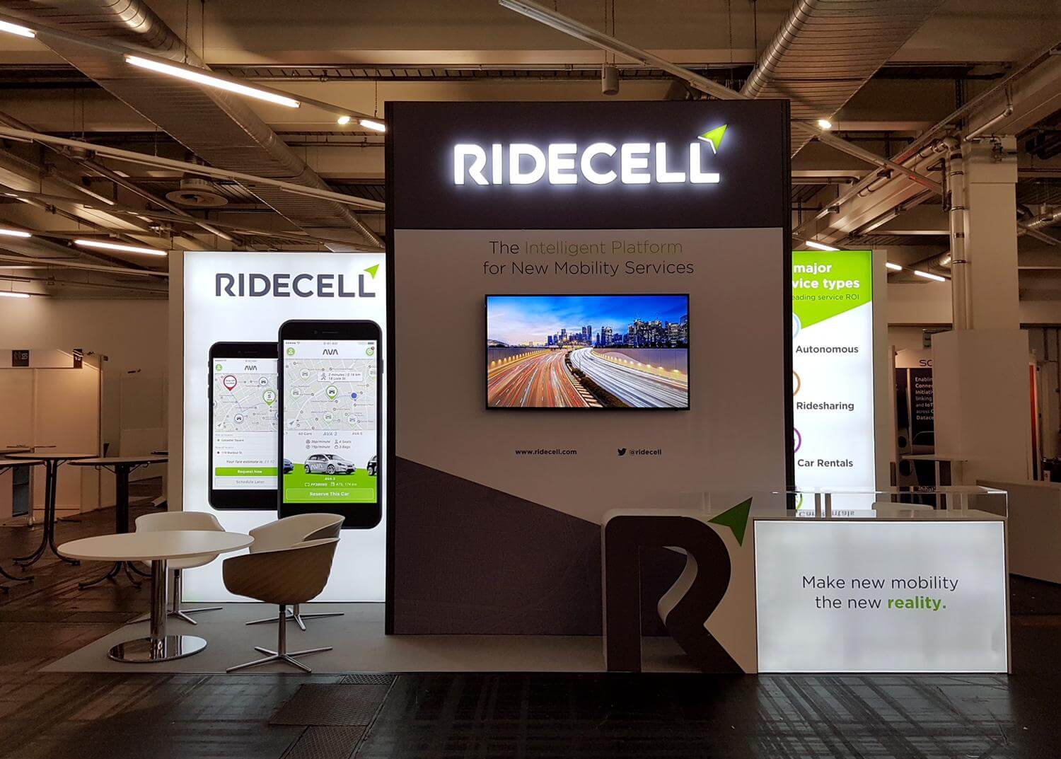 Messestand von Ridecell