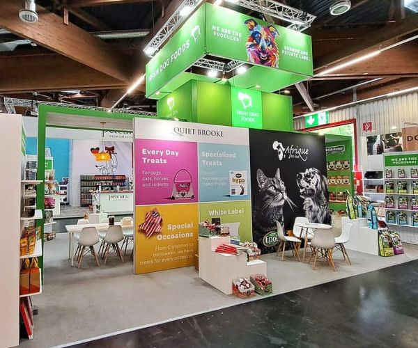 Messestand von Irish Dog Foods