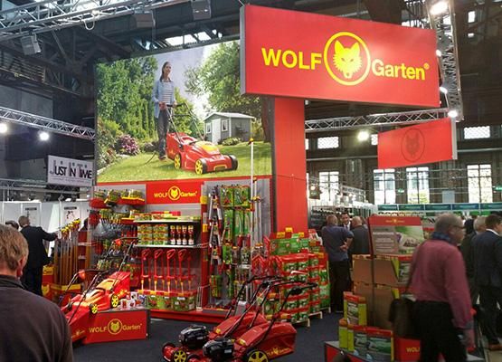 Messestand von WOLF Garten