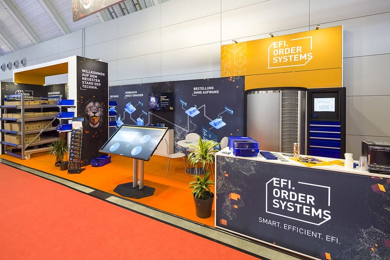 Messestand von EFI Ordersystems