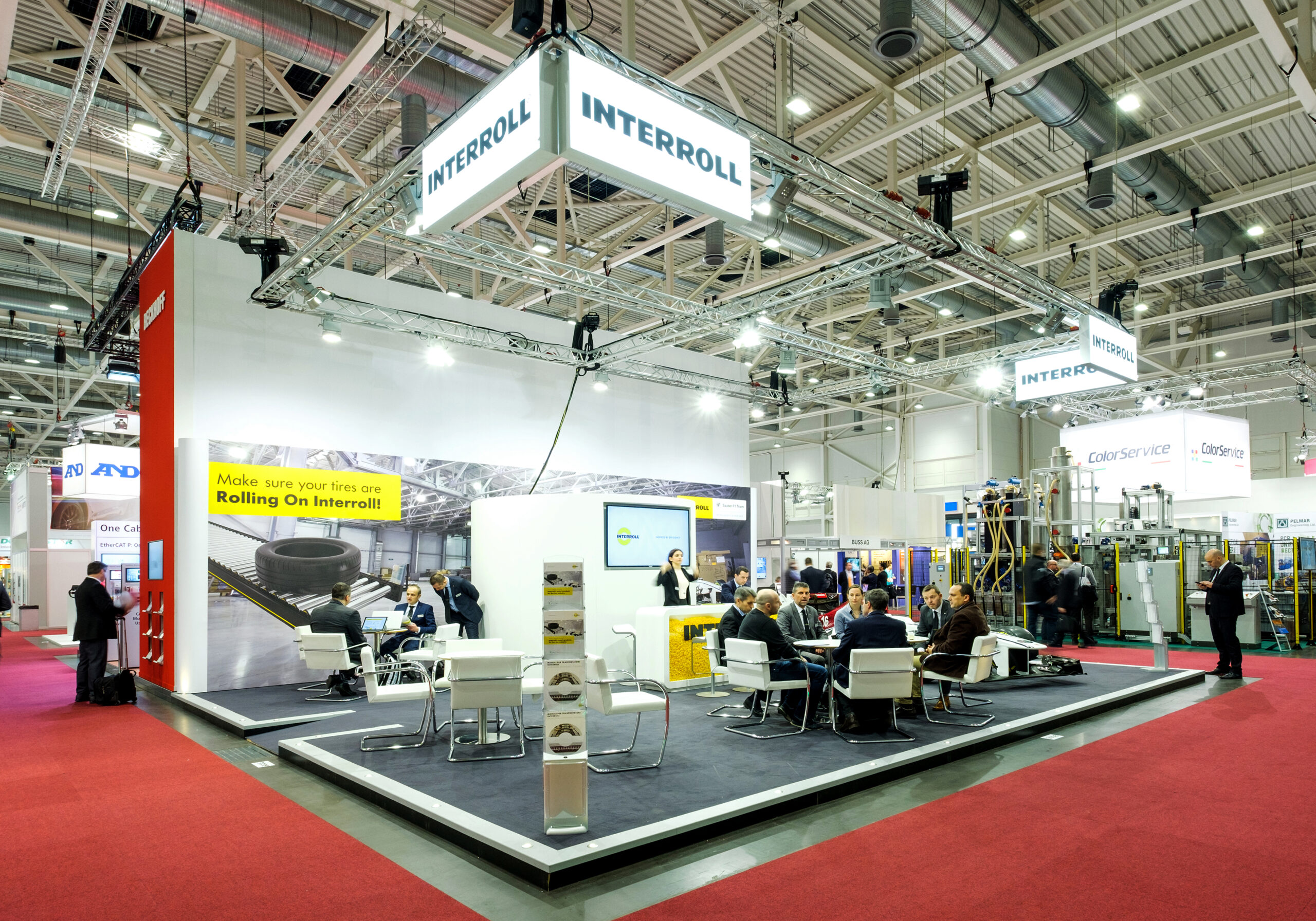 Messestand Von Interroll Group