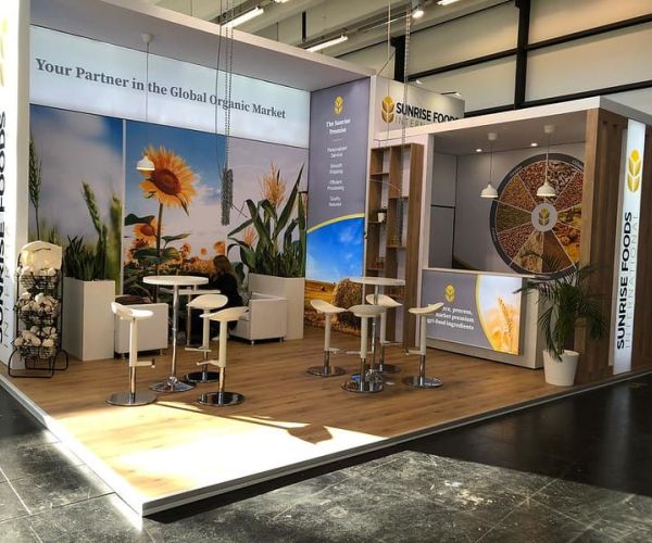 Messestand von Sunrise Foods