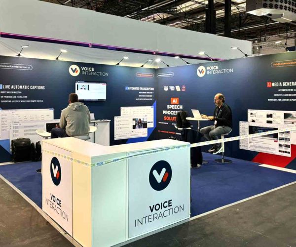 Messestand von Voice Interaction - IBC 2024, Amsterdam