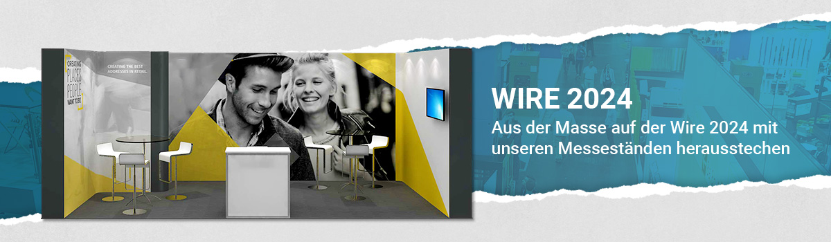 Messestand für WIRE-2024